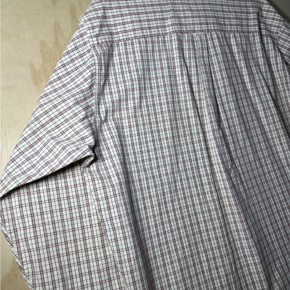 Eddie Bauer Men's Checkered Button-Down Shirt - Brown and White - Picture 8 of 10
